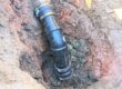 broken sewer pipe repaired