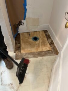 toilet drain and sub floor repaired in west la